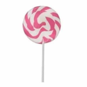Swirly Mega Pops Large 85g Pink - Box of 24 - Lolliland