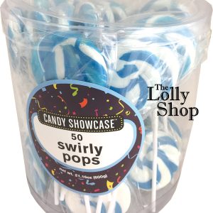 Blue Swirly Pops 12g - 600g Pack of 50 - Lolliland