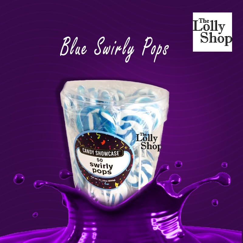 Blue swirly pops