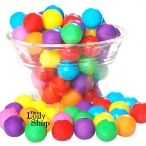 Gum Balls large Multi coloured - 1kg Bulk Lollies Bag