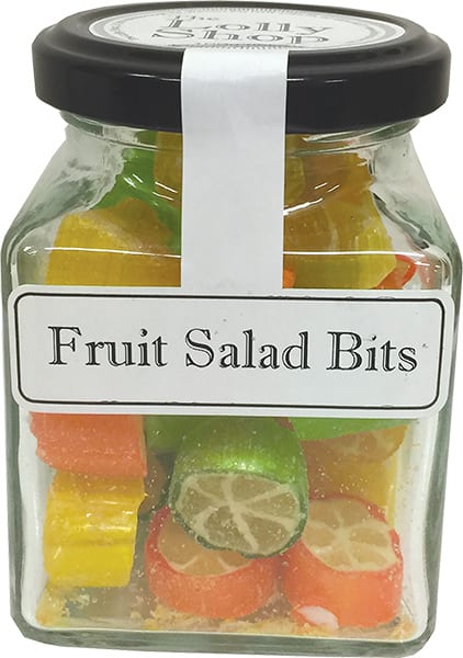 Fruit Salad Rock Candy - Boiled Lollies 130g Jar