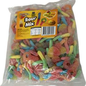 Sour Mix Lollies - Gluten Free 1kg - lolliland