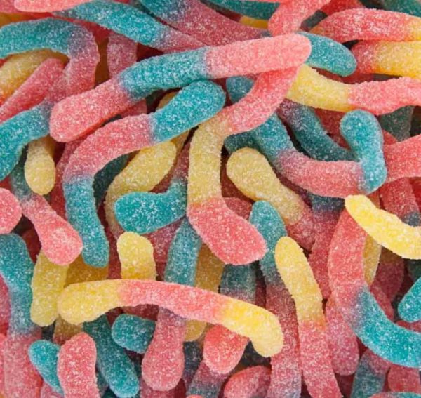 Sour Worms 8kg Bulk Carton - Lolliland