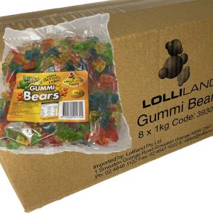 Gummi Bears - Mixed colours - Gluten Free - 8kg Carton