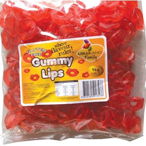 Gummi Lips - Gluten Free 1kg Bulk Lollies