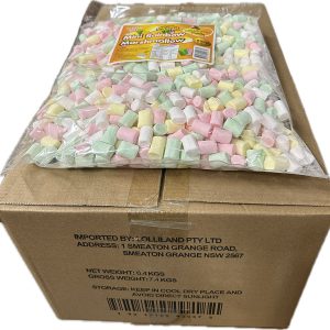 Rainbow Mini Marshmallows 800g -  8 pack Bulk Carton