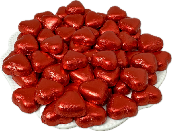 Red Chocolate Hearts 500g