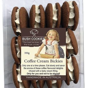 Coffee Cream Biscuits Cream filled by Bush Cookies 350g