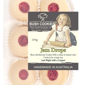 Jam Drops Shortbread Biscuits 235g - Carton of 12