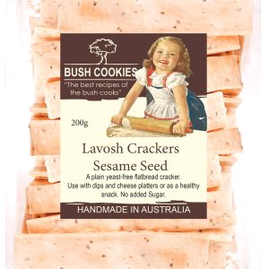 Lavosh Crackers - Sesame Seed -200g Bush Cookies