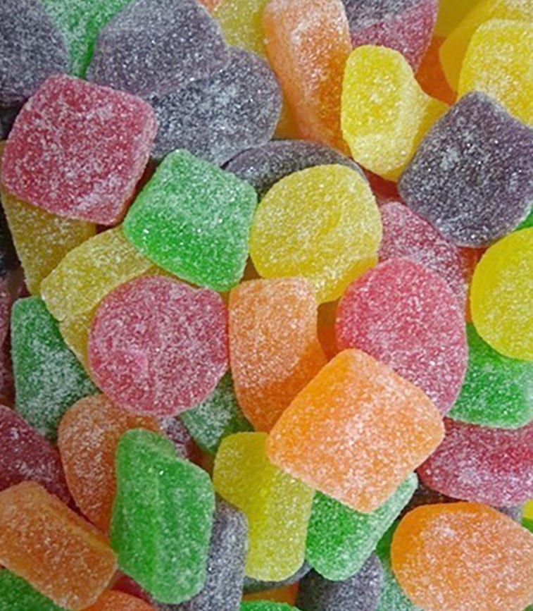 Hard Fruit Jubes 1kg Bulk Lollies Bag - Fresha