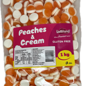 Peaches & Cream 1KG A Smooth and Fruity Candy Fusion