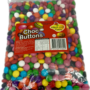 Choc Buttons Mixed - 1kg Bulk Bags