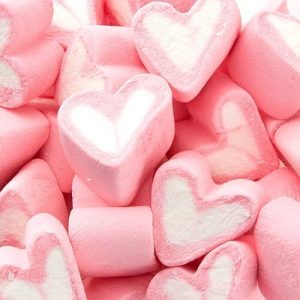 Pink & White Marshmallow Hearts 800g - Lolliland