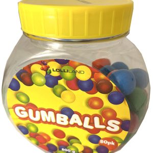 Gum Balls large Multi coloured - 700g Bulk Jar