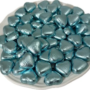Blue Chocolate Hearts 500g
