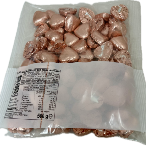 Rose Gold Chocolate Hearts 500g