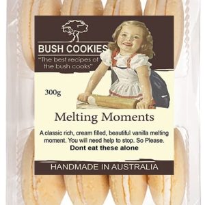 Vanilla Melting Moments 300g by Bush Cookies