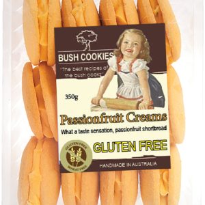 Passionfruit Cream Gluten Free Cookies 350g - Carton of 12