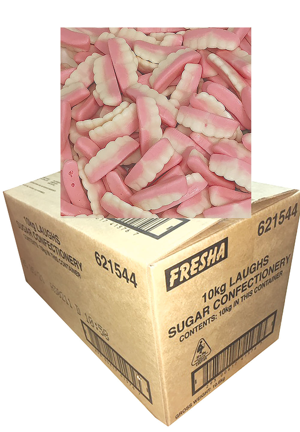False Teeth Laughs 10kg Bulk Carton Lollies by Fresha