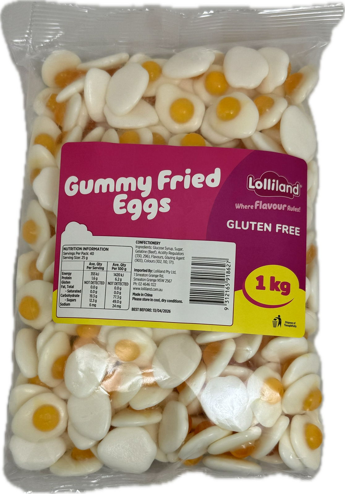 Gummy Fried Eggs 1kg Gluten Free