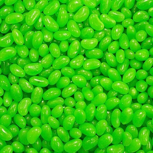 Green Jelly Beans - Apple 1kg Bulk Lollies Bag - Lolliland