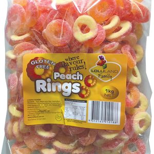 Peach Rings - Gluten Free 1kg Bulk Lollies