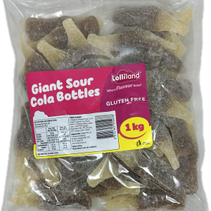 Giant Sour Cola Bottles (1kg ) Sour Taste in each bite!