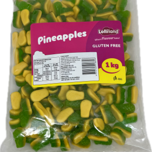 Pineapples 1kg Gummy Delight Bulk Lollies Bag - Lolliland