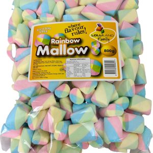 Rainbow Twist Marshmallows 800g - Bulk Lollies
