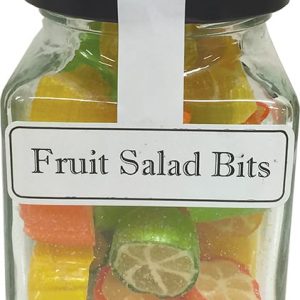 Fruit Salad Rock Candy Boiled Lollies 130g Jars - Carton of 12  ( Best Before - October 31
