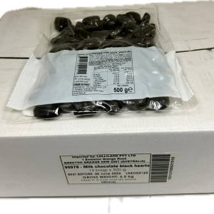 Black Chocolate Hearts 500g Carton of 12 ( Best Before - June 30