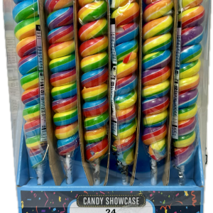 Unicorn Twisty Pop 85g Rainbow - Box of 24 -  Lolliland  ( Best Before - October 20