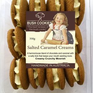 Salted Caramel Cream 350g by Bush Cookies ( BB - Nov. 2026 )