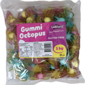 Gummi Octopus 1kg Bulk Lollies Bag for Lolly Buffet - Lolliland