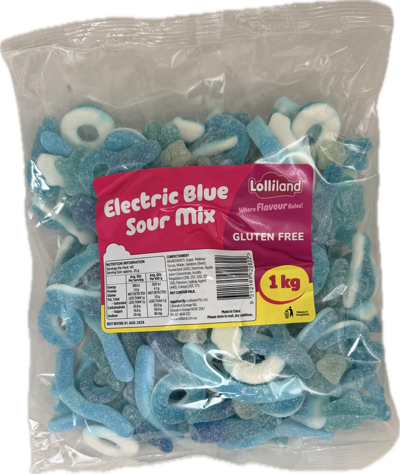 Electric Blue Sour Mix - Gluten Free - 1kg