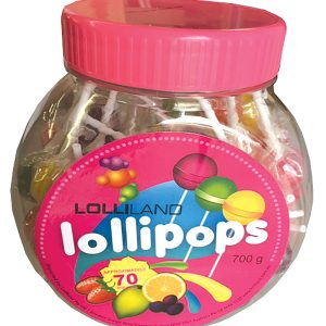 Lollipops Mixed - Individually wrapped Large 700g Jar ( Best Before - January 13